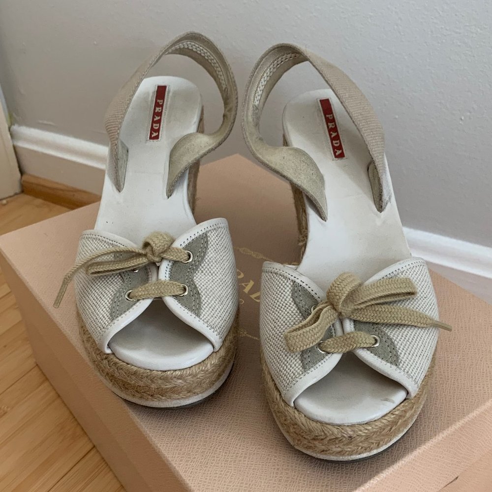Prada Espradille Wedges